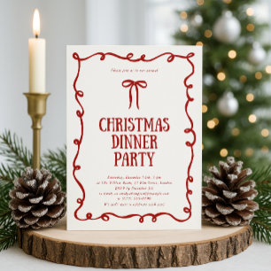 Invitación a la fiesta de Navidades de Red Bow