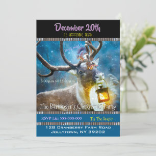 Invitación a la fiesta de Navidades de venados y a