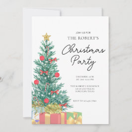 Invitación a la Fiesta de Navidades Elegantes con 