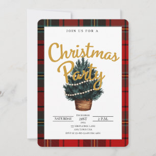 Invitación a la fiesta de Navidades festivos