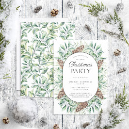 Invitación a la fiesta de Navidades Fir Cone de In