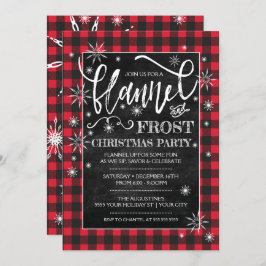 Invitación a la fiesta de Navidades Flannel & Fros