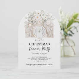 Invitación a la fiesta de Navidades florales