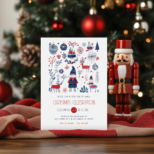 Invitación a la fiesta de Navidades temáticos de E