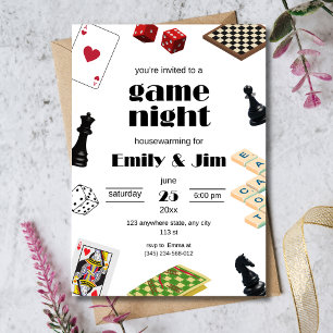 Invitación a la fiesta de noche de juegos, Fiesta 