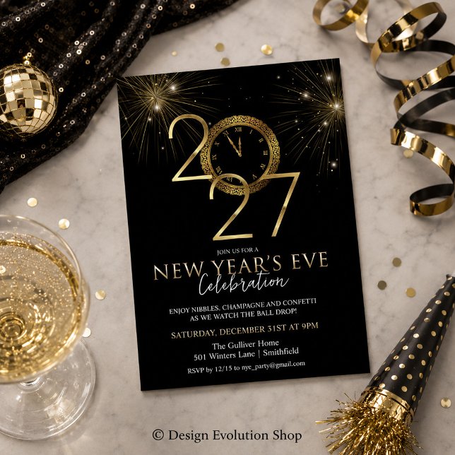 Invitación a la fiesta de Nochevieja 2027 (Subido por el creador)