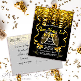 Invitación a la fiesta de Nochevieja de Confetti d