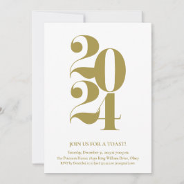 Invitación a la fiesta de Nochevieja de Oro 2024