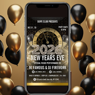 Invitación a la Fiesta de Nochevieja de Oro 2026