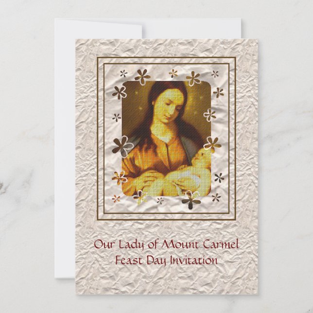Invitación a la fiesta de Nuestra Señora del Monte (Anverso)