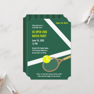 Invitación a la fiesta de observación del US Open