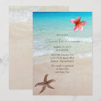 Invitación a la fiesta de Ocean Beach Bridal Showe