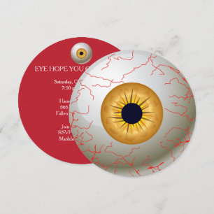 Invitación a la Fiesta de Ojos de Halloween (Hazel