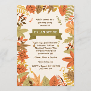 Invitación a la Fiesta de Otoño