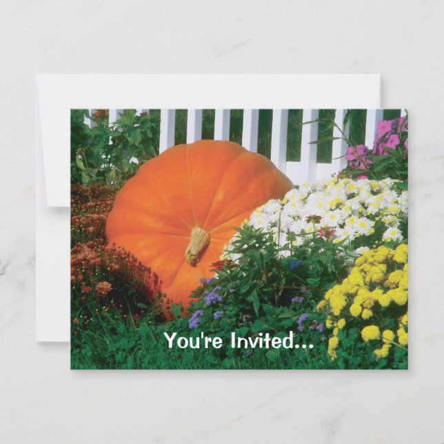 Invitación a la fiesta de otoño (Anverso)