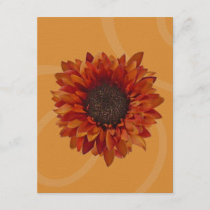 Invitación a la Fiesta de Otoño - Girasol Naranja