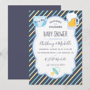 invitación a la fiesta de pañales Huggies for Chug