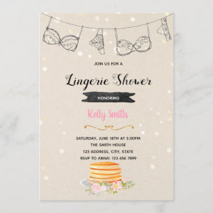 invitación a la fiesta de panqueques y ropa interi