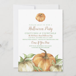 Invitación a la fiesta de parche de calabaza