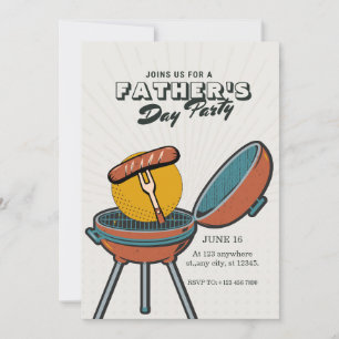 Invitación a la fiesta de parrilladas del Día del 