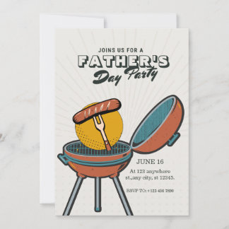 Invitación a la fiesta de parrilladas del Día del