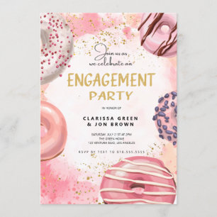Invitación a la fiesta de participación de donut