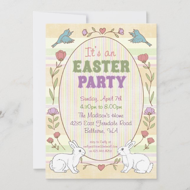 Invitación a la fiesta de Pascua (Anverso)