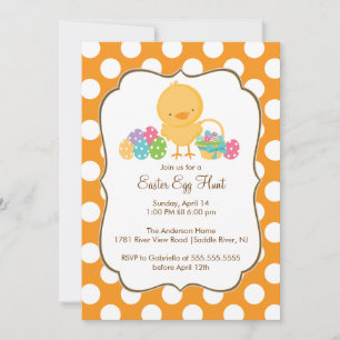 Invitación a la fiesta de Pascua de la Caza de Hue