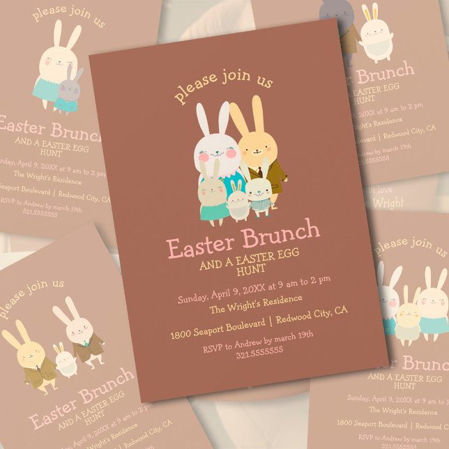 Invitación a la fiesta de Pascua de Personalizable (Subido por el creador)