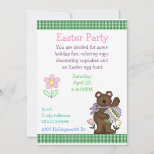 Invitación a la fiesta de Pascua infantil