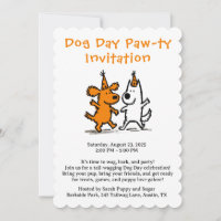 Invitación a la Fiesta de Patas del Día del Perro 