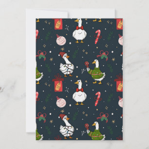Invitación a la fiesta de patos de Navidad