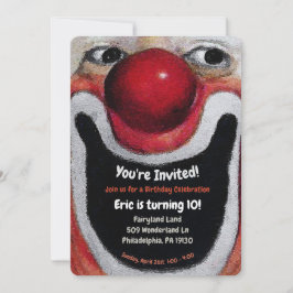 Invitación a la fiesta de payasos de época