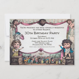 Invitación a la fiesta de Personalizable de época