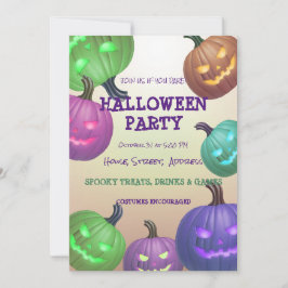 Invitación a la fiesta de personalizable de Hallow