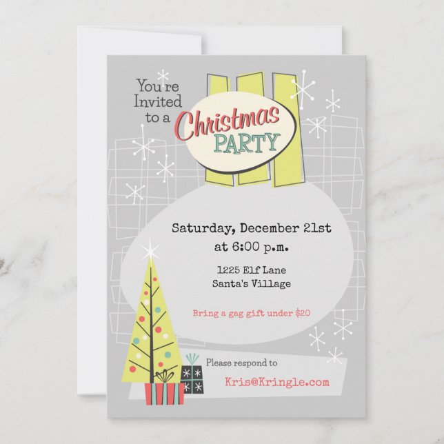 Invitación a la fiesta de Personalizable de los Na (Anverso)