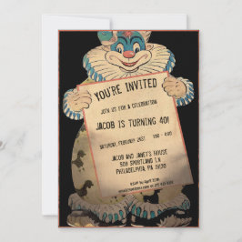Invitación a la fiesta de Personalizable de Payaso