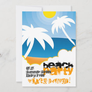 Invitación a la fiesta de Personalizable en la pla