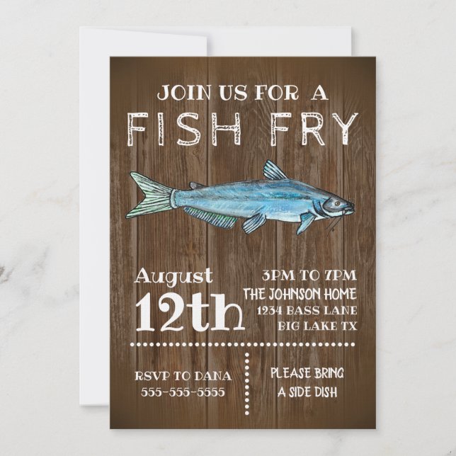 Invitación a la fiesta de pesca (Anverso)