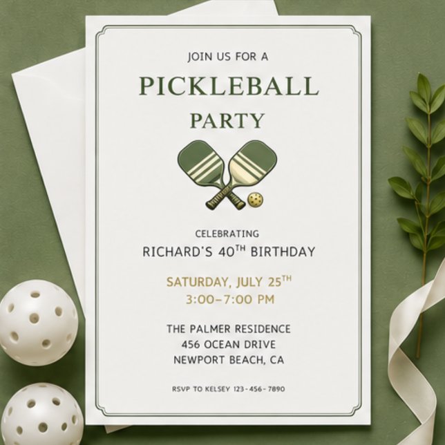 Invitación a la Fiesta de Pickleball (Subido por el creador)