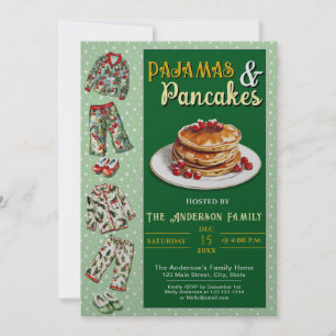 Invitación a la fiesta de pijamas y panqueques
