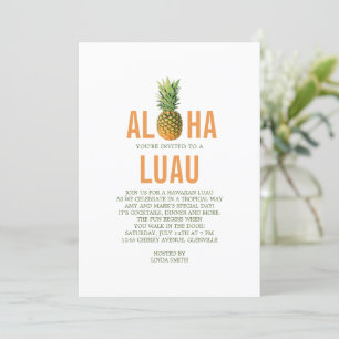 Invitación a la fiesta de Pineapple Luau