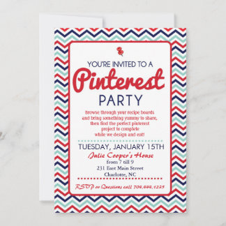 Invitación a la fiesta de Pinterest