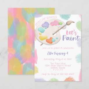 Invitación a la Fiesta de Pintura