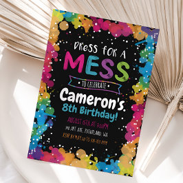 Invitación a la fiesta de pintura, invitación a la