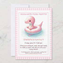 Invitación a la fiesta de Piscina de Cumpleaños de