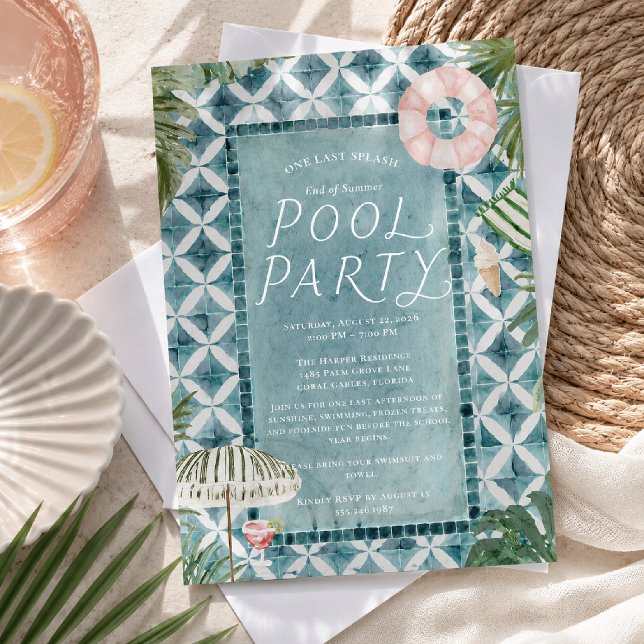 Invitación a la Fiesta de Piscina de Fin de Verano (Subido por el creador)
