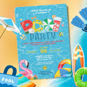 Invitación a la fiesta de piscina Splash