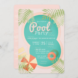 Invitación a la fiesta de Piscina Tropical de Adul