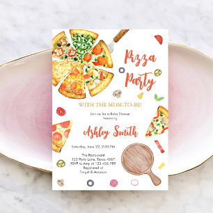 Invitación a la fiesta de pizza Cumpleaños de pizz